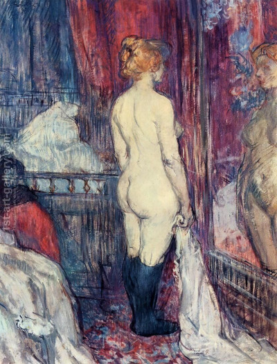 Nude Standing before a Mirror Henri de Toulouse-Lautrec